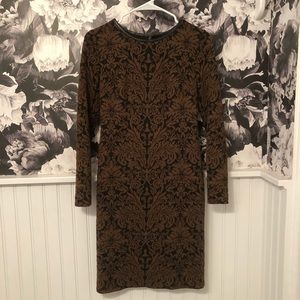 Vince Camuto stretch printed midi dress